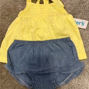 Carter's Yellow and Blue Kids Matching Set